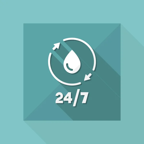 Pictogram van gestage water services — Stockvector