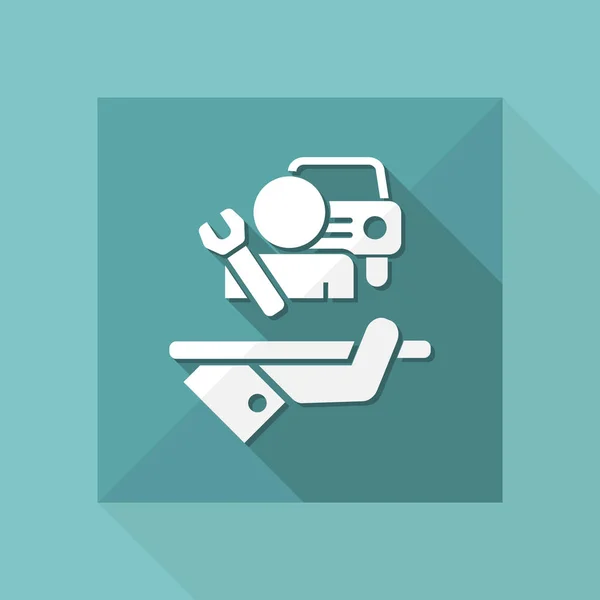 Pictogram van de services van auto bijstand — Stockvector