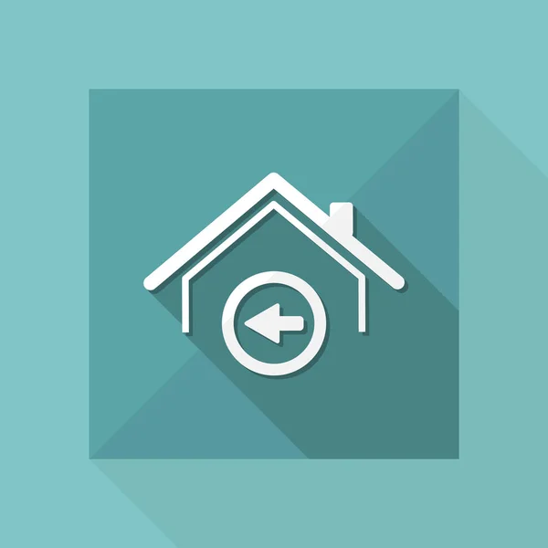 Home direction concept icône — Image vectorielle