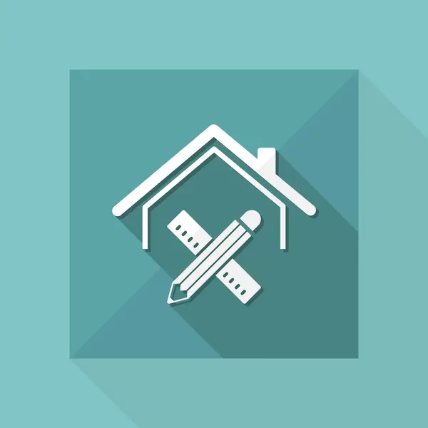 Ikona projekt domu — Wektor stockowy