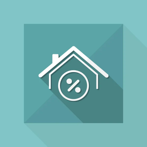 Home value icon — Stock Vector