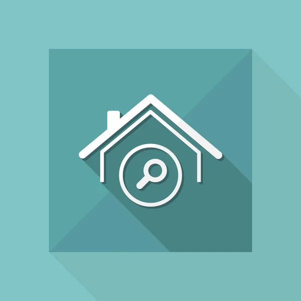 Ikona sieci web wyszukiwania House — Wektor stockowy