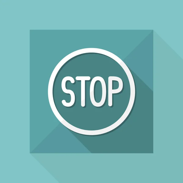 Stop concept pictogram — Stockvector