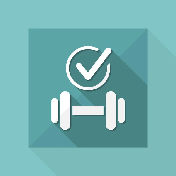 Gimnasio icono de entrenamiento — Vector de stock