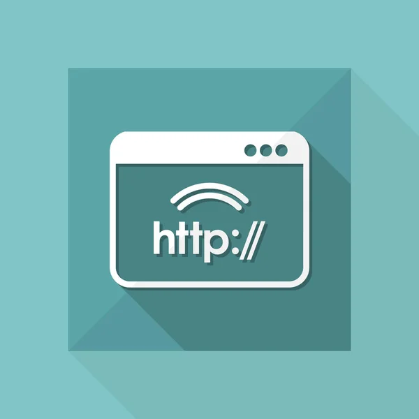 Http icono de conexión web — Archivo Imágenes Vectoriales