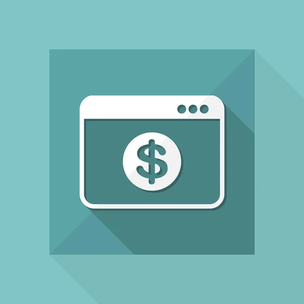 Online bankieren pictogram van de web services — Stockvector