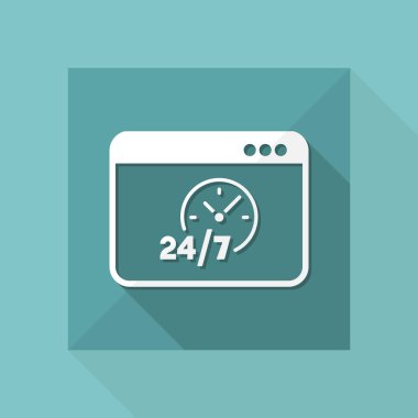 Tam zamanlı web hizmetleri simgesi