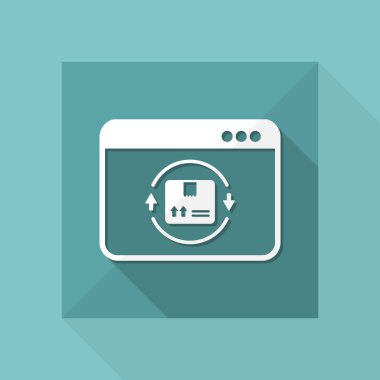 Web kurye Servisi simgesini