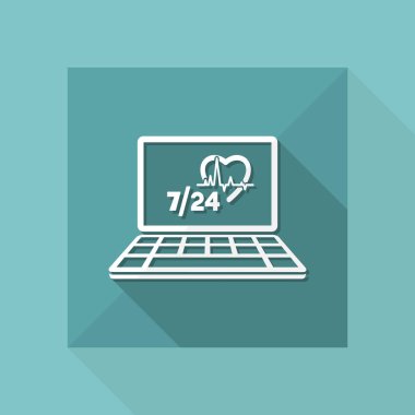 7/24 online tıbbi yardım simgesi