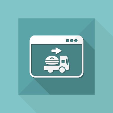 Fast food teslim simgesi