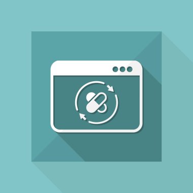 Online eczane hizmet simgesi