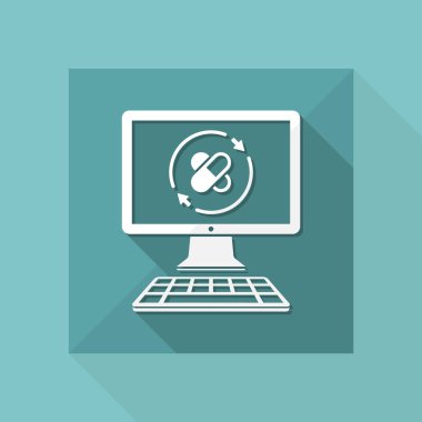 Online eczane hizmet simgesi