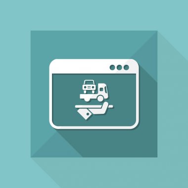 Araba yardım online simgesi