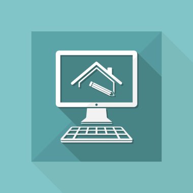 Ev tasarımı simgesi  