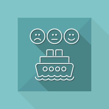Gemi seyahat etmek simge değerlendirme