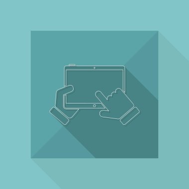 Tablet basit simgesi