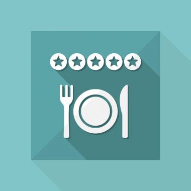 Restoran değerlendirme simgesi