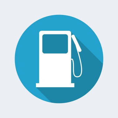 Tek izole yakıt simgesi 