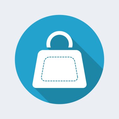 Tek izole çanta simgesi 