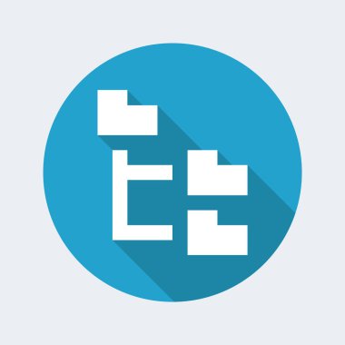 Tek izole piksel pc simgesi