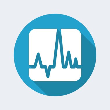 Tek izole dalga simge vektör çizim