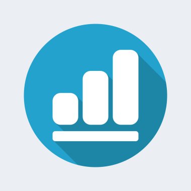 Tek izole artış simge vektör çizim