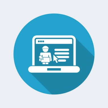 Teslim sayfa web sitesi simgesinin