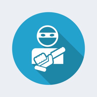 Silahlı haydut simgesi