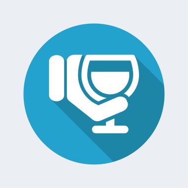 şarap kadehi simgesi