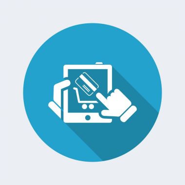 alışveriş basit simgesi