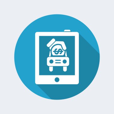 Araba satış simgesi