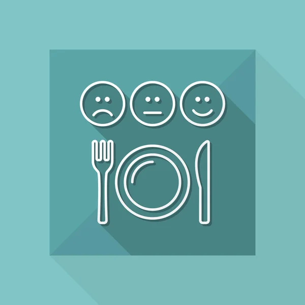 Restaurant rating icon — Stock Vector