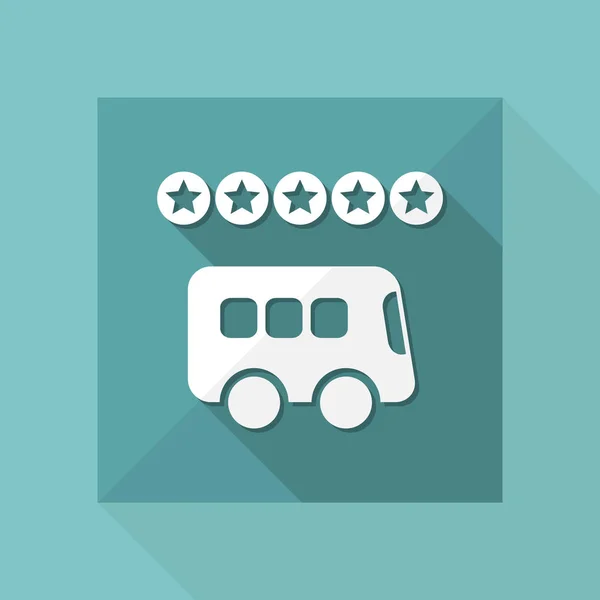 Buss rating ikonen — Stock vektor