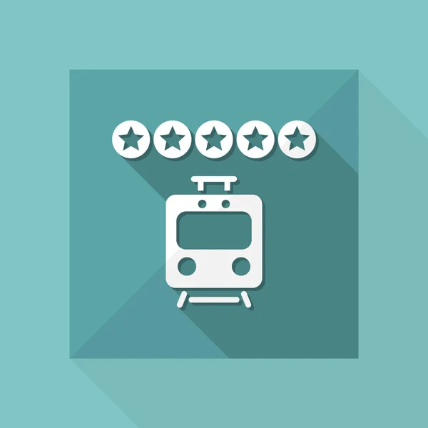 Train rating icon — Stock Vector