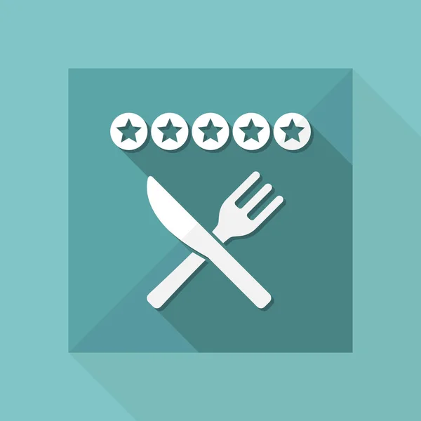 Restaurant rating icon — Stock Vector