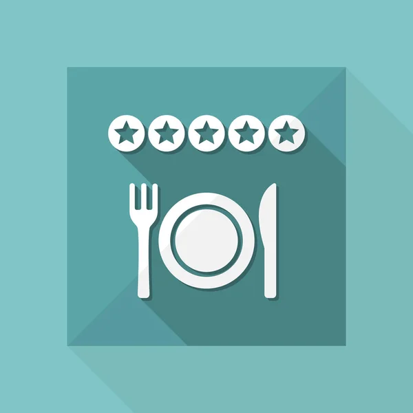 Icono de calificación del restaurante — Vector de stock