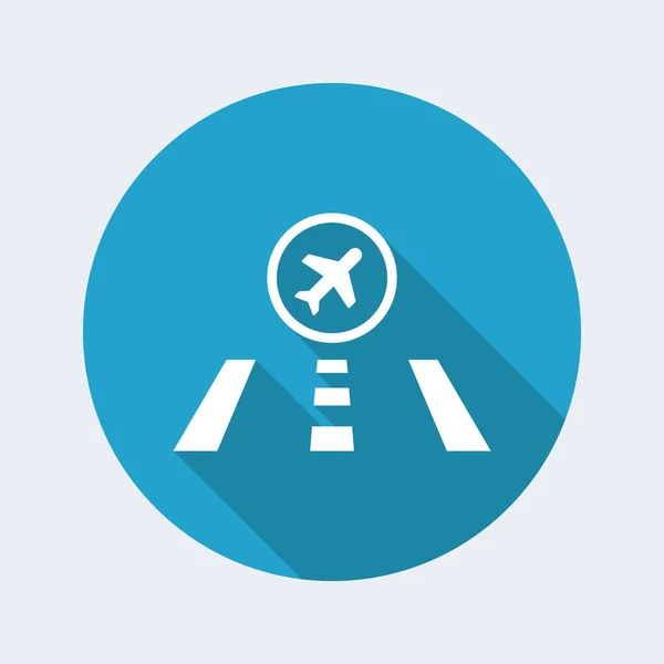 Vector illustratie van enkele geïsoleerde luchthaven pictogram — Stockvector