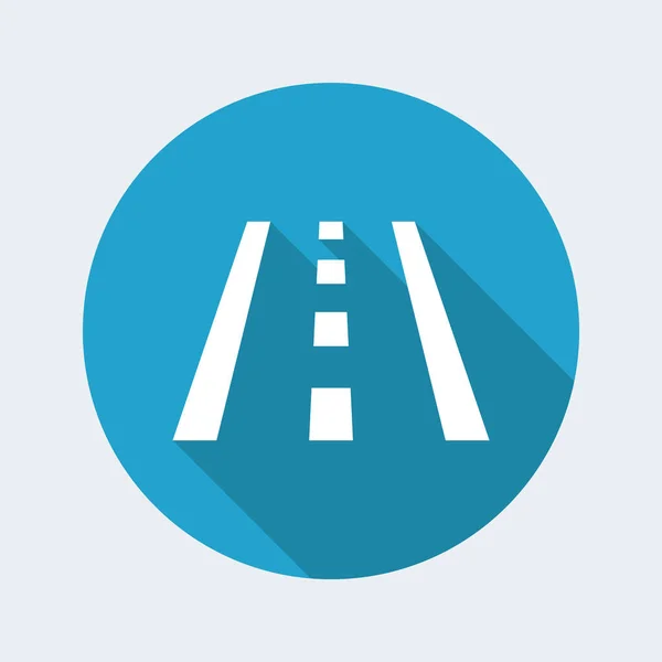 Icône de route unique — Image vectorielle