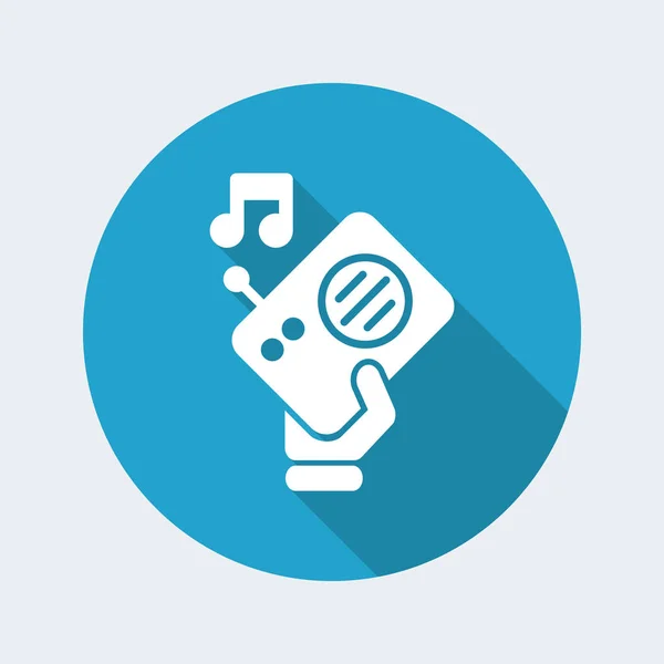 Enkele radio pictogram — Stockvector