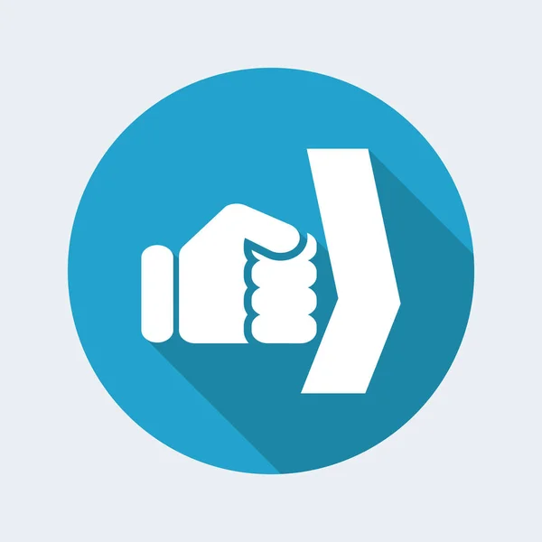 Single fist icon — Stock Vector