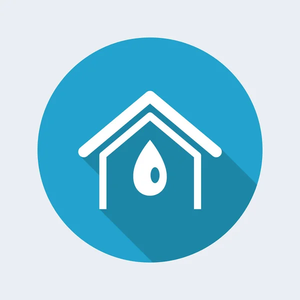 Drop home icon — Stock Vector