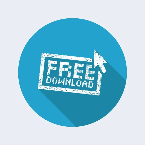 "Free download" button — Stock Vector