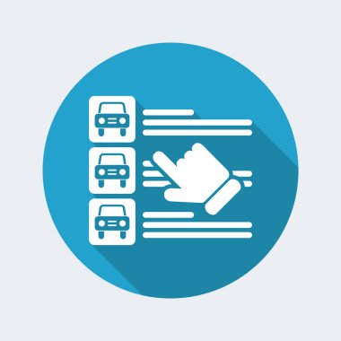 Tasarım araba simgesinin