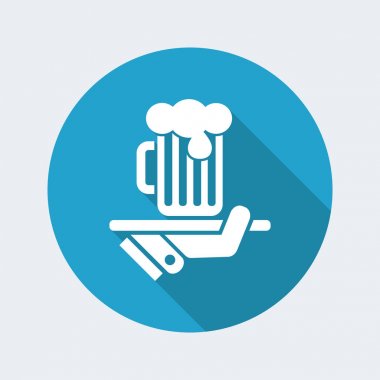 Garson servis bira simgesi