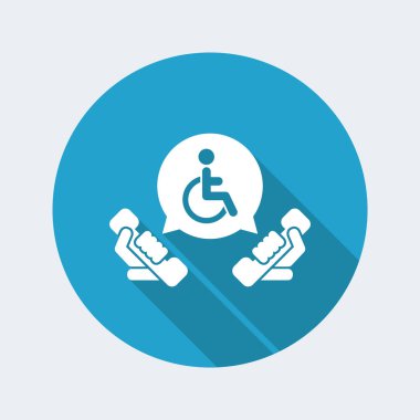 Handikap yardım satırı simgesi