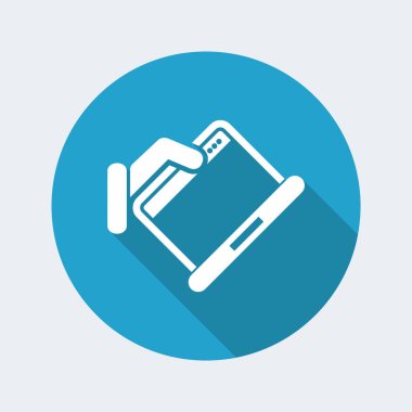 dizüstü bilgisayar basit simgesi