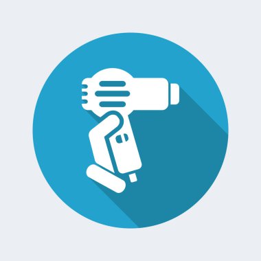 Kurutma makinesi düz simgesi