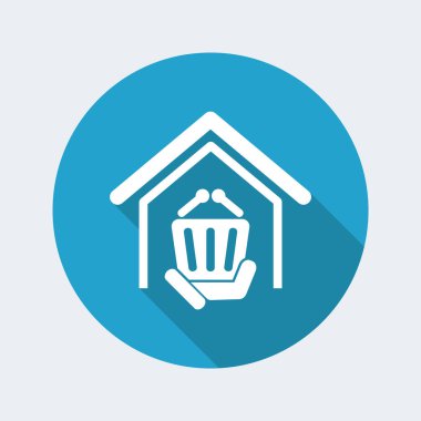 Düz mağaza simgesi