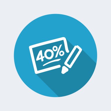 indirim etiketi simgesi