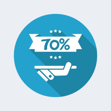 Satılık etiket simgesi